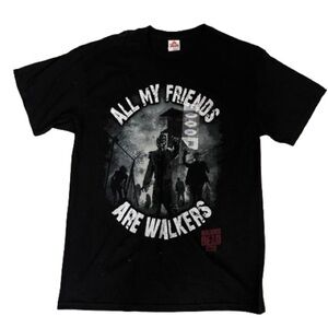 Men’s Allstyle Walking Dead AMC Black T-Shirt Size Large!